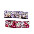 HXN-069 New Long Bar Break Hairpin Crystal Bang Clip BB Hair Clip Czech Diamond Hair Ornament