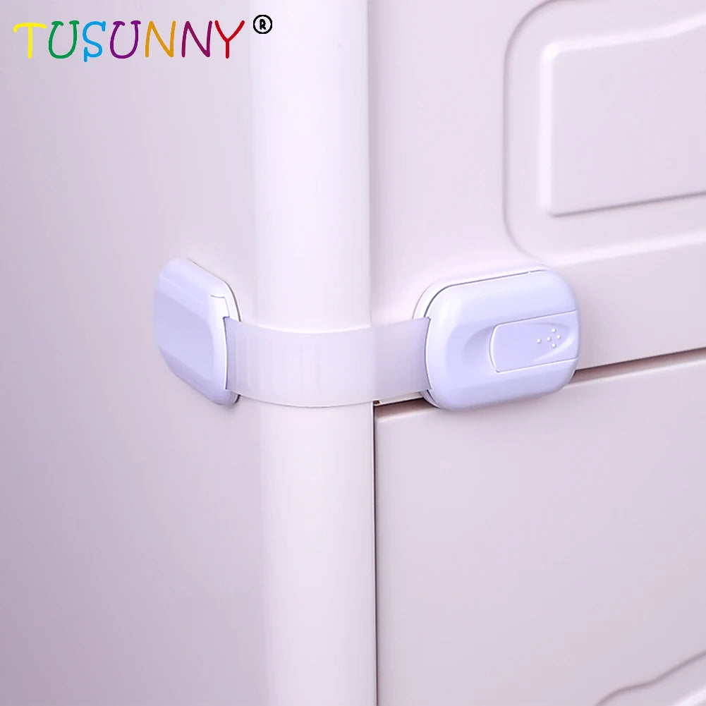 Kid Play Space Cabinet Lock Kit Household Children Safety Cabinet Lock ABS Plastic Sturdy Baby Safety Protection Lock