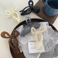 Elegant Woman Temperament Bowknot Plastic Claw Hair Clips Jelly Colors High Quality Clips Hair Accessories