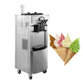 EU warehouse Sihao Vertical Soft Ice Cream Machine with LCD Touch Screen Commercial  Ice Cream Maker With 2+1 Flavors
