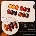 JTING High Quality 4 Colors Aurora Amber Gel Polish Set Translucent Effect OEM/ODM Custom Private Label with Free Sample Service