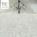 2026 Luxury White Nylon Glitter Mesh Tulle Fabric for Bridal