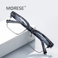 MORESE 2205 Square Shape Frame Blue Light Blocking Glasses Eyeglasses Frames for Men