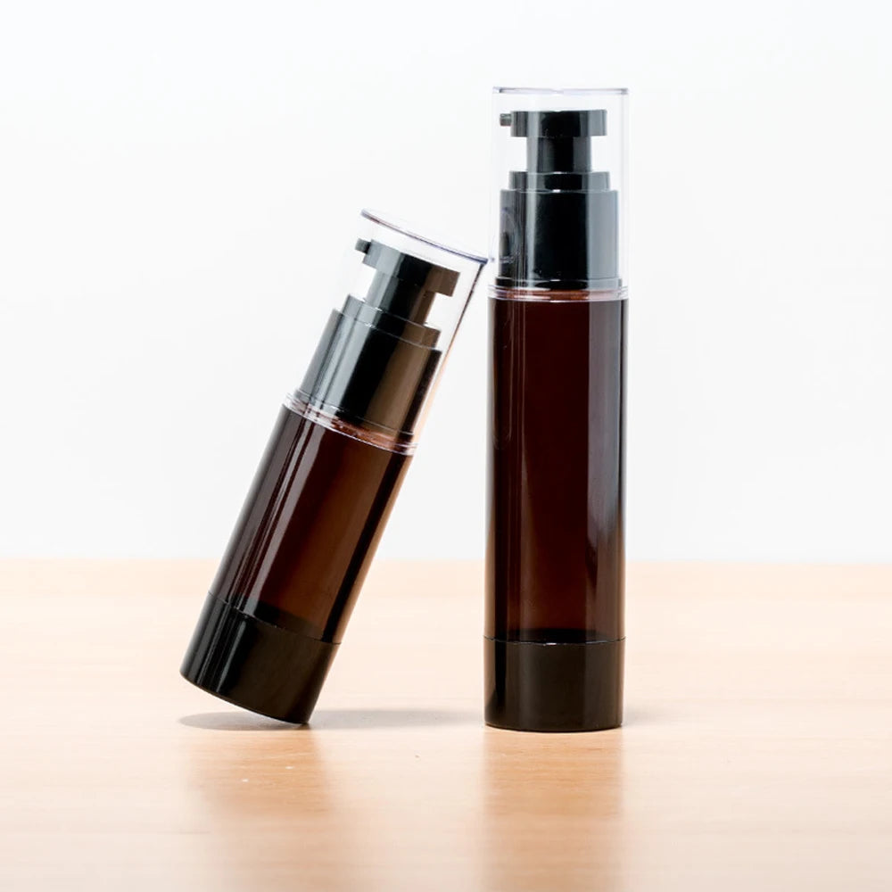 Eco Friendly Black PP Cosmetic Packaging Container Serum Lotion Airless Pump Bottle 60ml Spray Bottle Skin Care Serum Face Cream