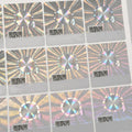 Custom Laser Security Holographic Sticker Scratch off QR Code Serial Number 3d Hologram Label Sticker