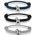 New Design Stainless Steel Rocking Horse Accessories Bracelet Milan Rope Wristband for Make Nylon Rope Bracelet Mens Jewelry