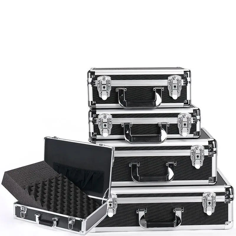 Portable Aluminum Toolbox Instrument Case Storage Box Suitcase Customizable Safety Equipment OEM/ODM Supported