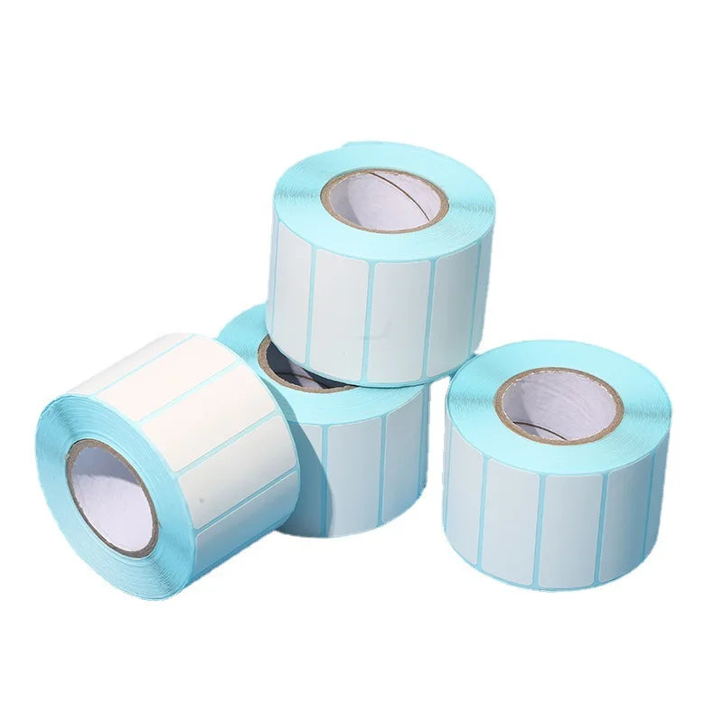 Custom 4x6 Inches Self-Adhesive Die Cut Blank Paper Shipping Label Sticker Roll Waterproof Thermal 100x150mm Packaging Promotion