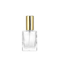 For MUB Luxury Design Flat  Glass Perfume Bottle 30ml 50ml 100ml Crimp Bottle with Aluminum Spray Hot Selling MOQ 100pcs