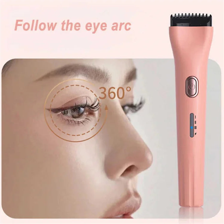 Wholesale Rechargeable Electric Heated Eyelash Curler Plastic Instrument for Roll Pushing Eyelashes