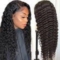 180% Density Deep Wave Thin 13x4 Swiss Lace Front Human Hair Wigs Deep Wave Lace Frontal Wig 40 Inch 100% Human Hair Lace Wigs