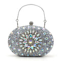 Rhinestone Candy Pattern Chains Clutch Purse Fashion Sunflower Inlaid Diamond Daily Use Women Evening Banquet Handbag 2024
