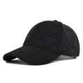 Custom 6-Panel Curve Brim Baseball Cap Perforated Suede with Embroidered Logo Durable Fabric