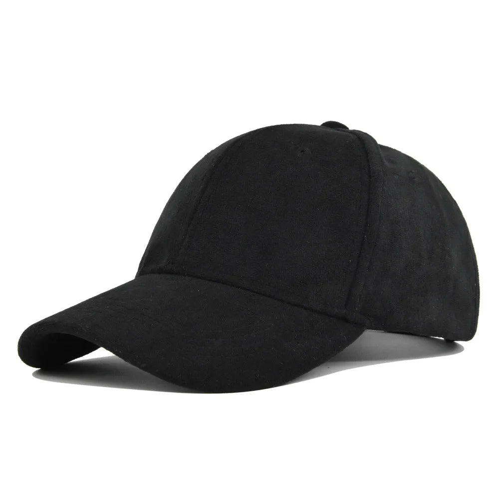 Custom 6-Panel Curve Brim Baseball Cap Perforated Suede with Embroidered Logo Durable Fabric