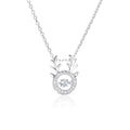 High Polish 316l Stainless Steel Double Heart Necklace for Girls Valentine's Day Gift Titanium Steel Interlock Heart Necklace