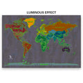 Map Luminous Posters Blacklight Poster Luminous World Map Scratch Off Poster