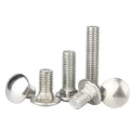18-8 Stainless Steel Mushroom Head Carriage Bolts 3/8 X 4 Round Head Square Neck Coach Bolt M4 M5 M6 M8 M10 M12