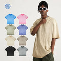 Clothing Manufacturers Custom Digital Print Washed Frayed T-shirt Washed Gradient T-shirt Washed Oversized Tshirt