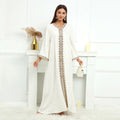 Eid Adha Manxun Stoned Morocco Style Caftan Elegant Luxurious One Piece Abaya Burqa Dubai Women