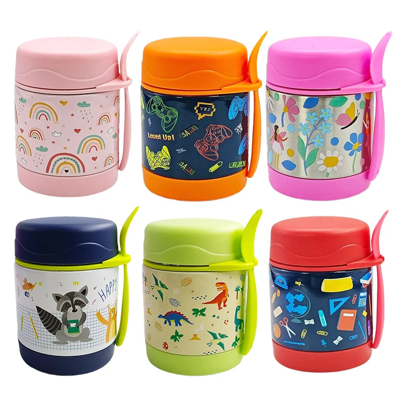 Thermos Food Jar Stainless Steel Tumblers Set Insulated Food Flask Lunch Box for Hot Soup and Drinks Durable Thermal Containers