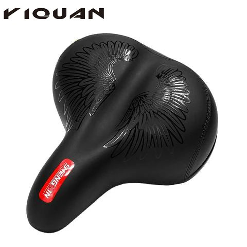 Road Bike Saddle Rainproof PU Surface Soft Memory Sponge Shockproof Bike Seat MTB Reflective Bicycle Saddle Seat