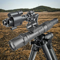 Super Bright LED Torch Light Long Range Powerful Aluminum Flashlight with Mount Model Laser