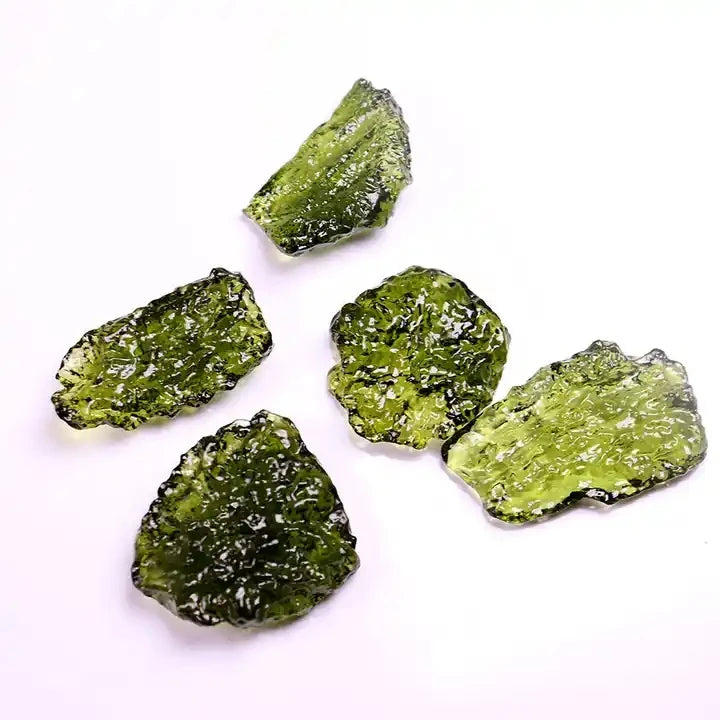 Wholesale Green Moldavite Rough Stone Crystal Crafts Meteorite Glass Stones Loose Gemstone Moldavite