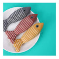 Durable Eco-friendly Linen Cute Catnip Fish Chew Toy for Cats-Funny Design Wholesale