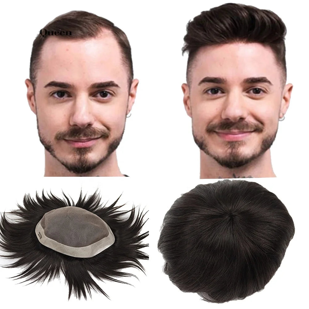 Instock 5X7 6X9 7X9 8X10 6X8 7X10 Duro Mono Multiple Sizes Durable Fine Mono Men Wigs Hair System Toupee Human Hair Toupee