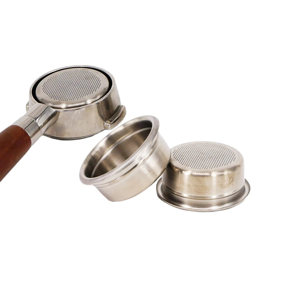 1pcs 58mm Stainless Steel Filter Basket for High-Pressure Coffee Machine Porous Dripper Cup Filter Bowl for Single Cup Brewers