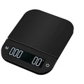 New 3000g Digital Drip Coffee Scale 0.1g Electronic ABS Weighting Scale with Timer Electric Power Source