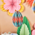 New Happy Easter Eggs Paper Honeycomb Ball Decoration for Easter Bunny Home Decor