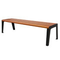 Good Quality Outdoor Furniture Simple Wpc Wood Backless Bench Seat Outside Park Out Door Garden Rustic Modern Bench Seating