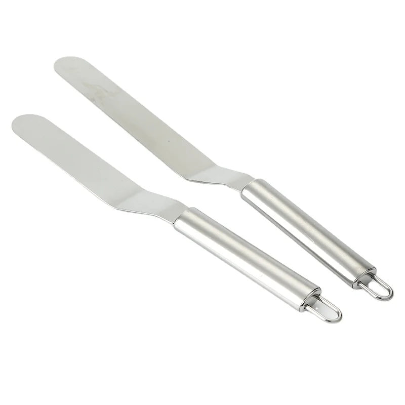 Stainless Steel Icing Spatula Offset Spatula Premium Angled Cake Decorating Frosting Spatula Spreader