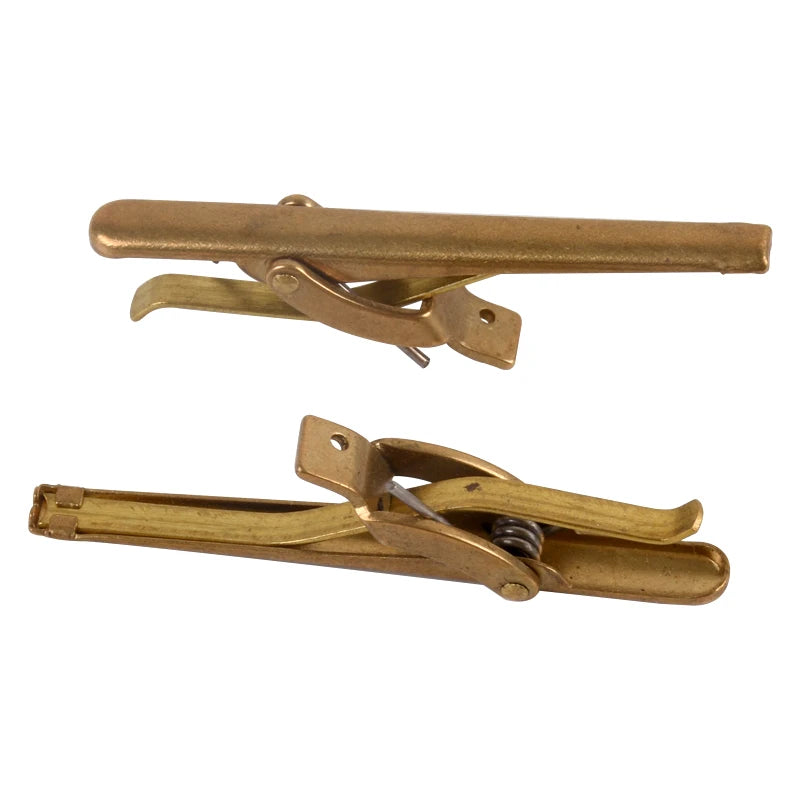 Factory Wholesale Fashion 45mm Brass Metal Blank Tie Bar Clip for Men Ties