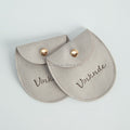Luxurious 7.8*8.5cm Microfiber Mini Gift Packing Bag for Ring Earring Necklace Snap Button Jewelry Bead Pouch Jewelry Container