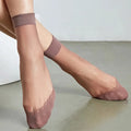 Silky Skin Crew Dress Cartoon Transparent Lace Women Summer Thin Mesh Socks Daily Use