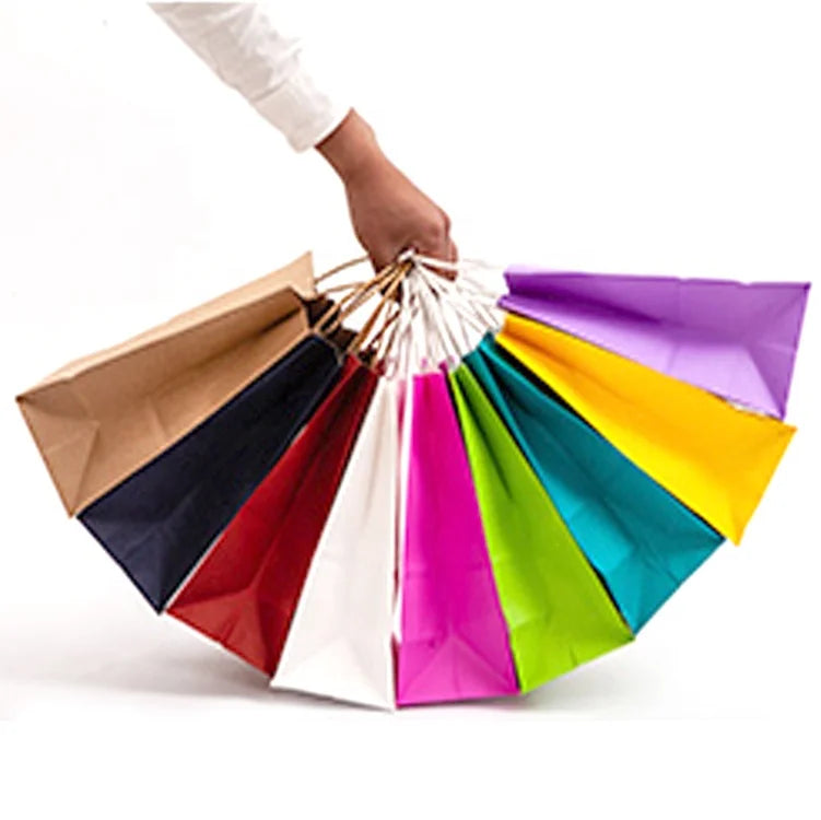 Recyclable Kraft Paper Bag Shopping Bag Gift Bag With Handles