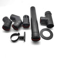80mm Flue Pipe Kit in Black Wood Pellet Stove Pipe
