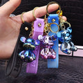 Factory Price Acrylic Colorful Bear Keychain Creative Couple Bag Car Pendent 3D Doll Bear Keychain Small Gift Wholesale