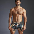 Custom Quick Dry Plus Size Mens Sports Printed Board Shorts Breathable One-Piece Waterproof Surf Swimwear Striped Wholesale