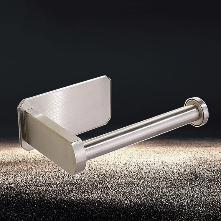 Simplicity Modern WC & Kitchen Self-Adhesive Roll Paper Towel Holder Stainless Steel Square Shape for Home Toilet & Washroom