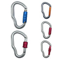 CLIWIZ Ear Shape Hiking Outdoor Safety Snap Hook Clip logo Screw Locking Aluminum Alloy Carabiner SGM7117 SERIES