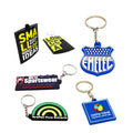 Custom Shaped Name 3D Printed Logo Silicone Soft Rubber PVC Keychain Carabiners Key Holder Keychains for Promotions
