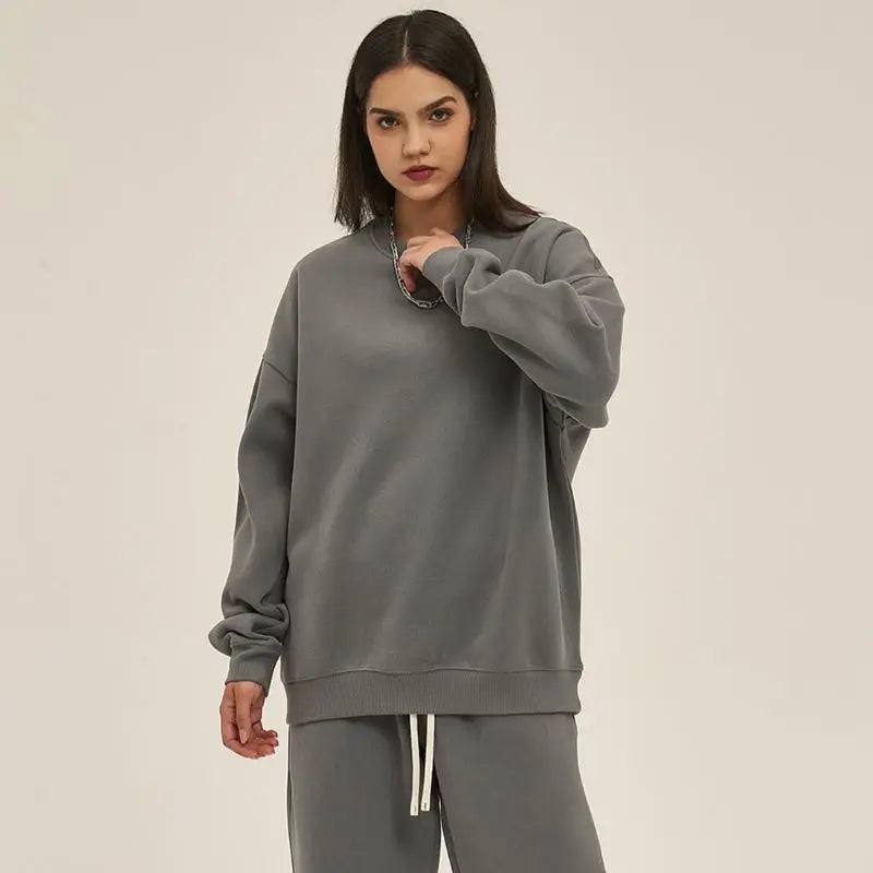Custom Logo Blank Streetwear Unisex Pullover Sweatshirts Plus Size Double Layer Heavyweight 350 400 500 800 Gsm Hoodies for Men
