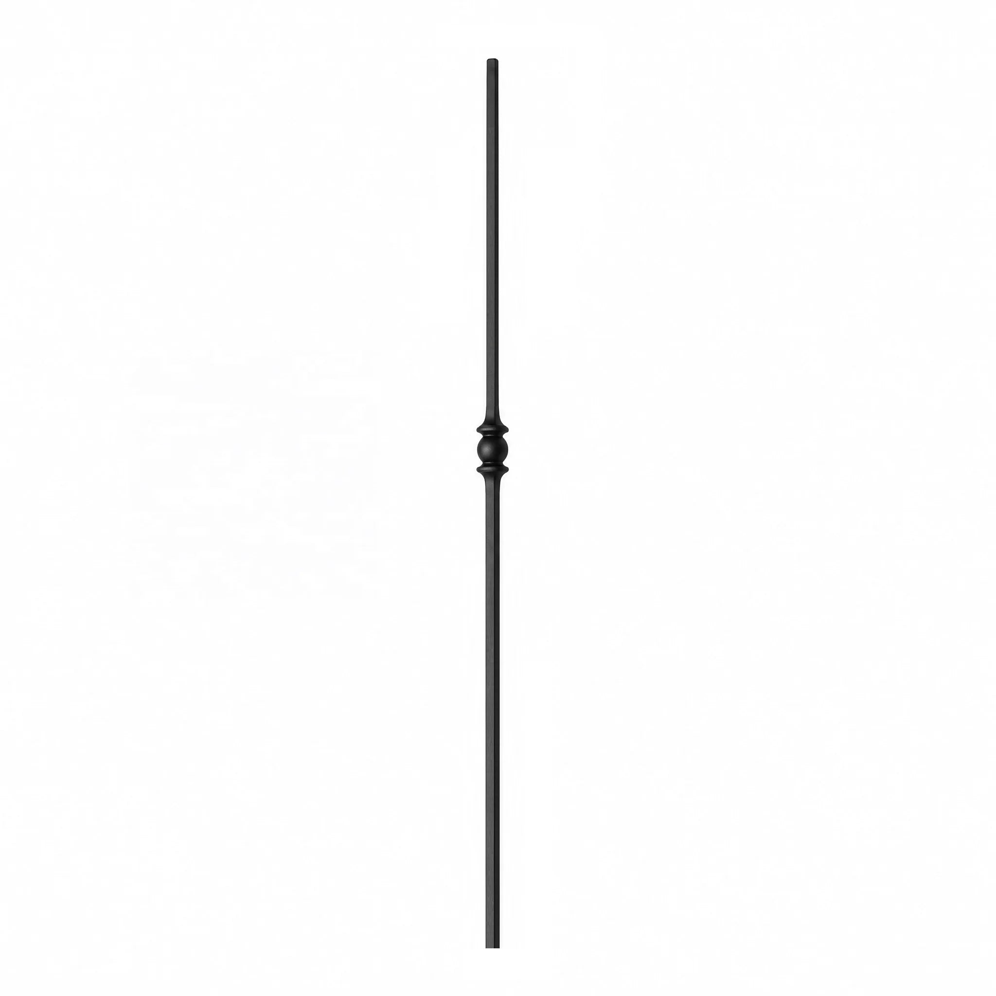 Modern Indoor Wrought Iron Baluster Elegant Stair Railing Decorative Balustrades Single Sphere