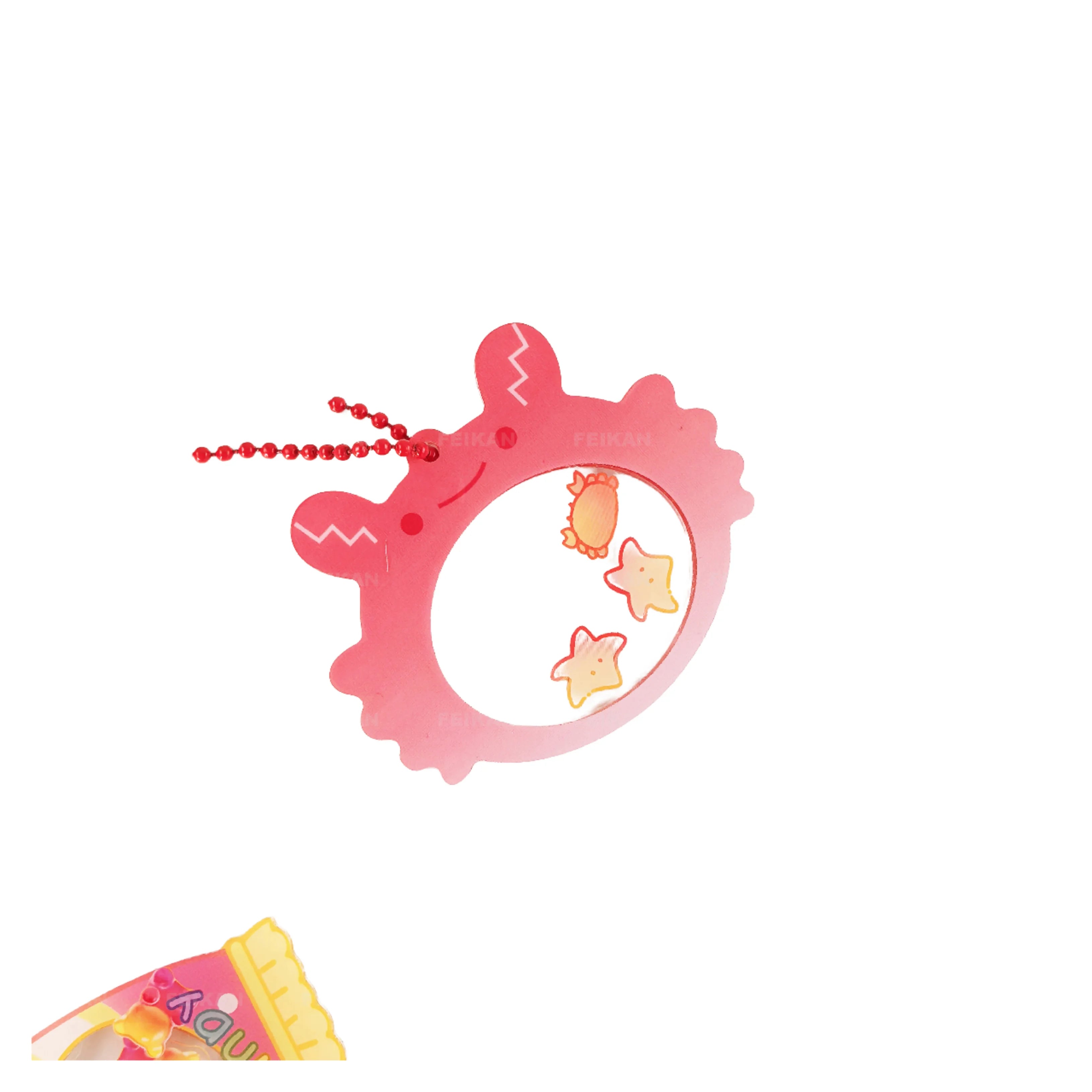 Custom Printed Acrylic Keychains & Shaker Keychains Personalized Cute Anime Charms Made From Durable Plastic