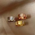Stainless Steel Ring Gold Silver Rose Gold Fashion Luxury Glamour Ring  2022 Hot Seller Ring