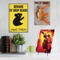 Putuo Decor Australia Vintage Metal Poster Kangaroo Koala Funny Tin Sign Wall Home Shop Decor