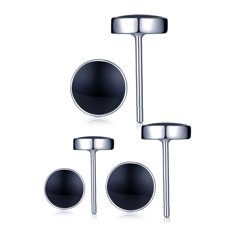 925 Silver Black New Trend Black Fine Earring Set for Women
